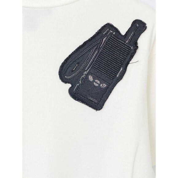 Louis Vuitton White Logo Embroidered Crewneck Short Sleeve T-Shirt - Picture 6 of 9